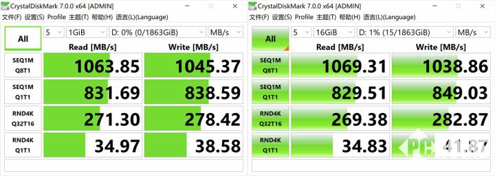 crystaldiskmark测试参数