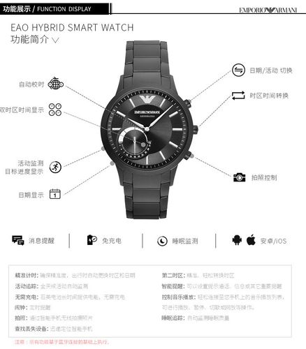 阿玛尼智能手表art3001