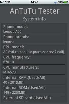 androidbench各项参数