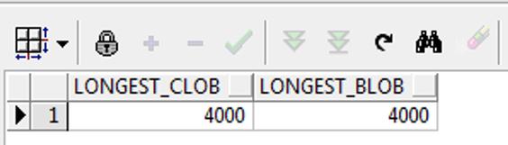 oracle lob参数 修改