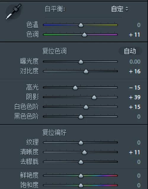 手机lightroom专业参数