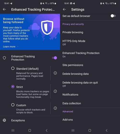firefox 隐私模式 参数