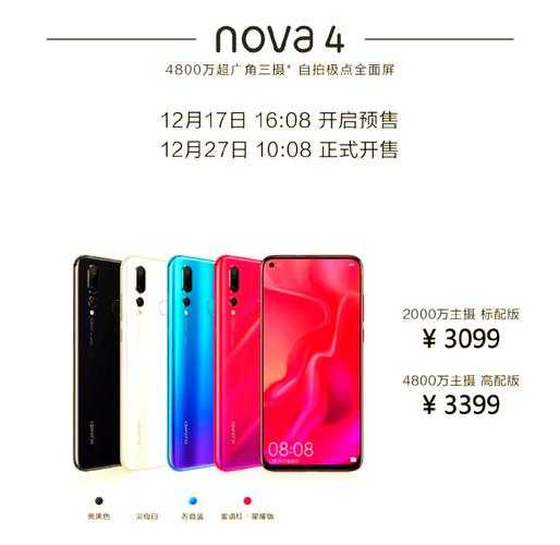 华为nova4e机参数详细参数