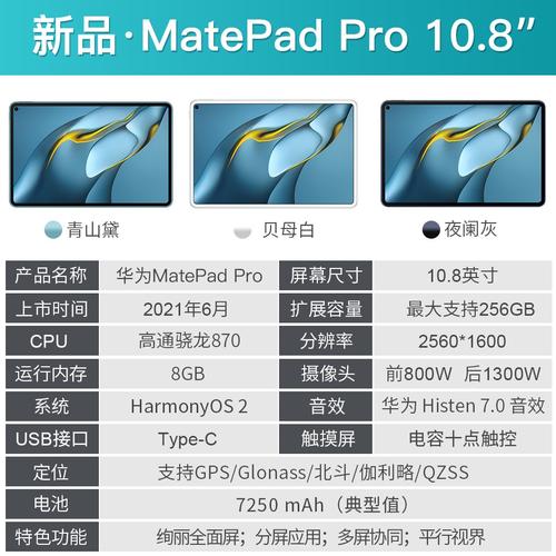 华为matepadepro参数
