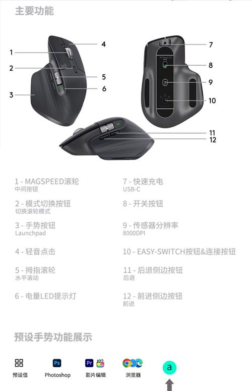 罗技mx master 参数